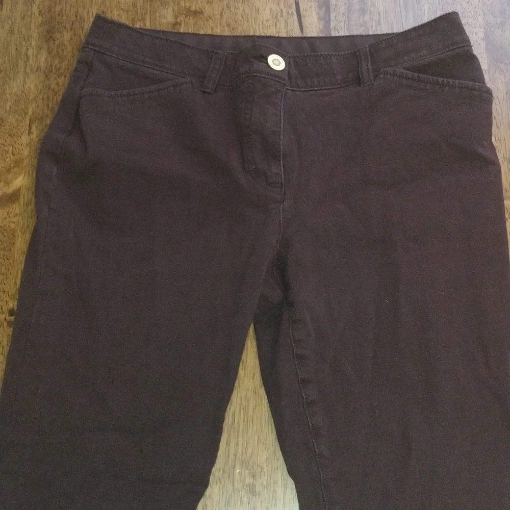 Brown So Slimming Chico's Denim Pants 0.5/6